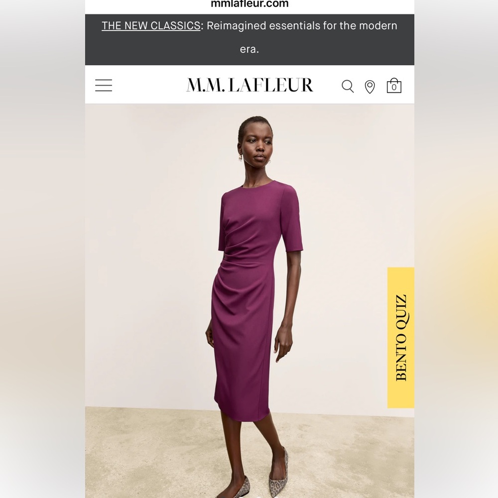 M.M. Lafleur Ciela Dress; size 2; Plumberry color